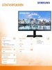 Monitor 24 cale F24T450FQU IPS/5ms/USB3.0/bezramkowy